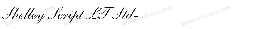 Shelley Script LT Std字体转换